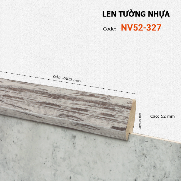 Len Tường nhựa NV52-327