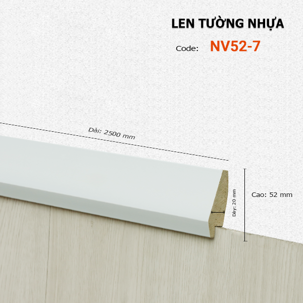 Len Tường nhựa NV52-7