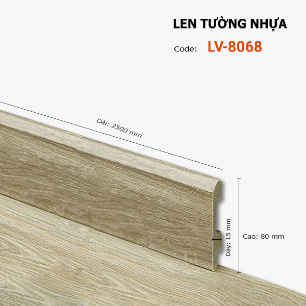 Len Tường nhựa LV-8068