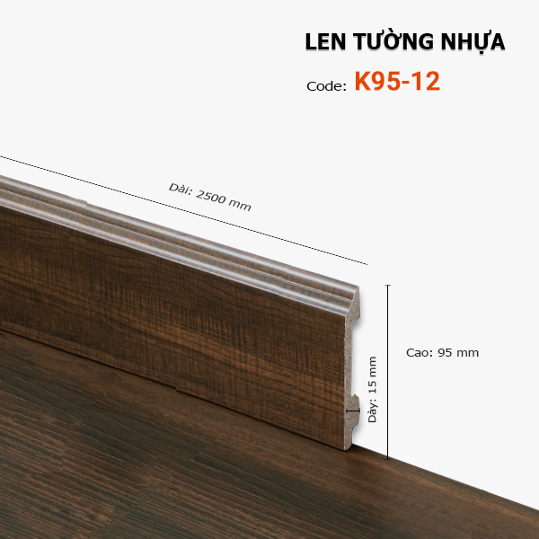 Len Tường nhựa K95-12