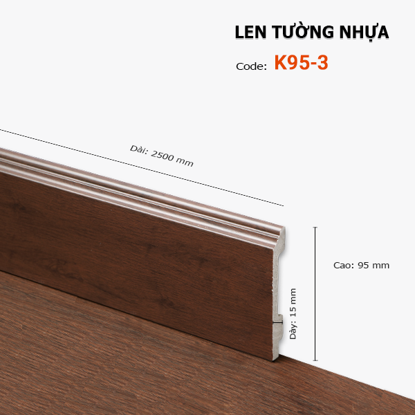 Len Tường nhựa K95-3