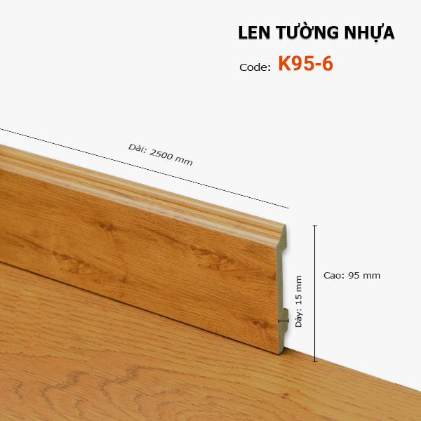 Len Tường nhựa K95-6