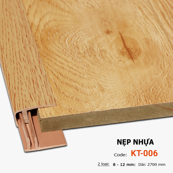 Nẹp nhựa kết thúc KT-006 - 12MM