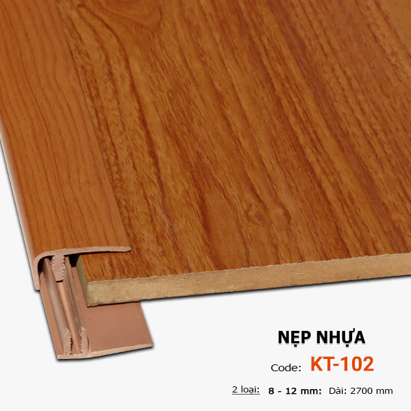 Nẹp nhựa kết thúc KT-102 - 12MM