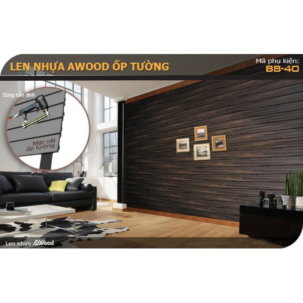 Gỗ ốp tường Awood B8-40